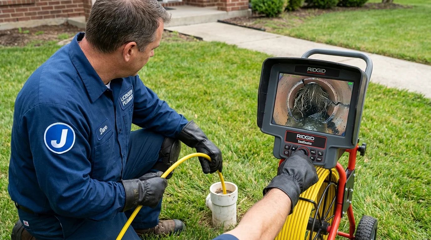 Sewer camera inspection being performed by Johns Plumbing LLC in Saguache